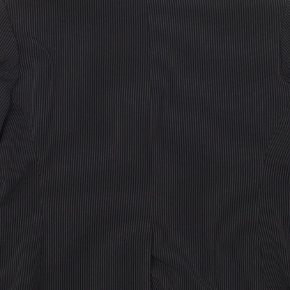 Atmosphere Womens Black Striped  Jacket Suit Jacket Size 14
