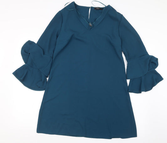 Papaya Womens Blue   T-Shirt Dress  Size 10