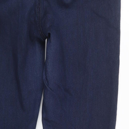 Peacocks Womens Blue  Denim Straight Jeans Size 12 L27.5 in