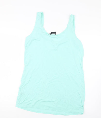 Womens UK Size 16 Be You Green Basic Tank