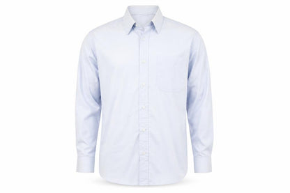 Mens UK Size 15.5 Marks and Spencer Blue  Button-Up Long Sleeve Casual Shirt
