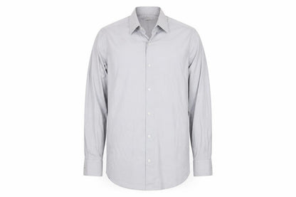 Mens UK Size L Zara Grey  Button-Up Long Sleeve Casual Shirt