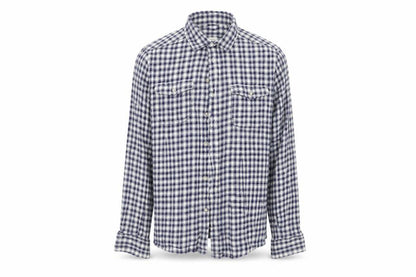 Mens UK Size M George Blue  Button-Up Long Sleeve Casual Shirt