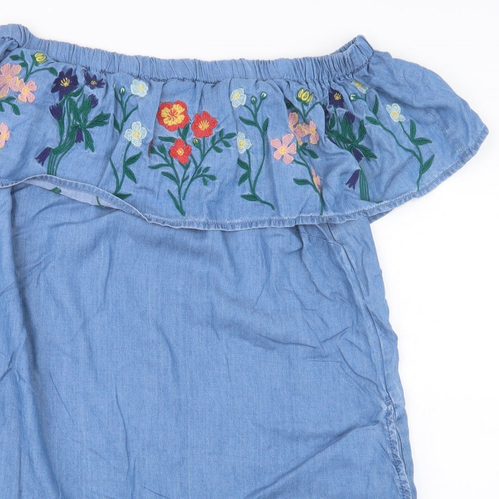 F&F Womens Blue   Basic T-Shirt Size 12