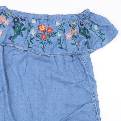 F&F Womens Blue   Basic T-Shirt Size 12