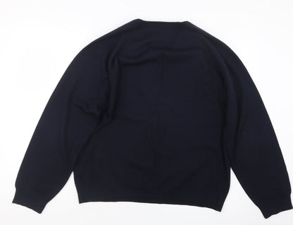 BHS Mens Blue  Knit Pullover Jumper Size L