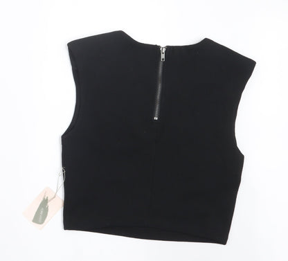 FOREVER 21 Womens Black   Cropped T-Shirt Size XS