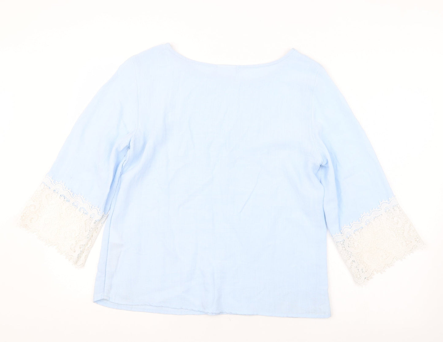 Womens UK Size M VILA Blue Basic Blouse