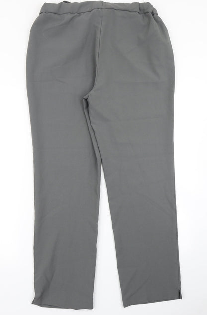 Anthology Womens Grey   Dress Pants Trousers Size 14 L29 in