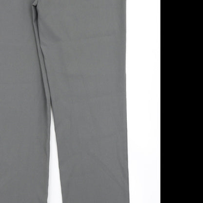 Anthology Womens Grey   Dress Pants Trousers Size 14 L29 in