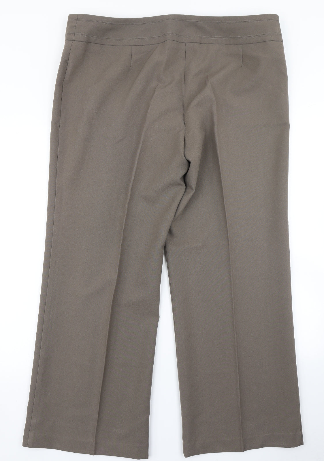 Womens UK Size 18 Marks & Spencer Regular Fit Dress Pants Brown Trousers