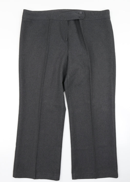 George Womens Grey   Dress Pants Trousers Size 20 L27 in
