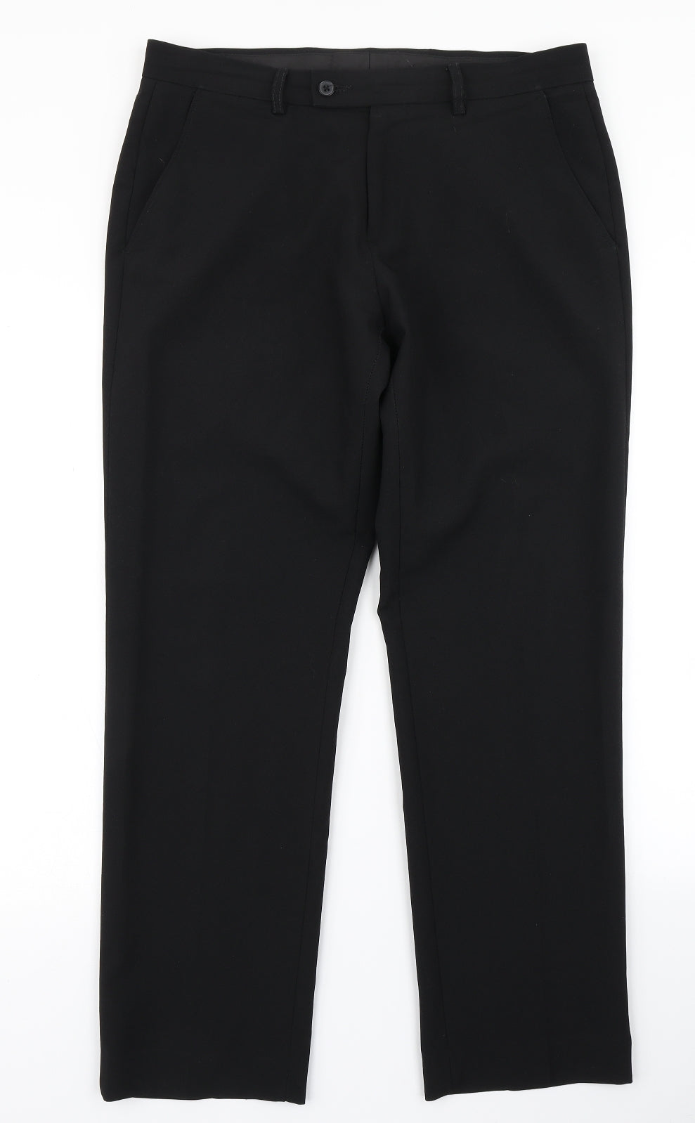 George Mens Black   Dress Pants Trousers Size 32 in L29 in