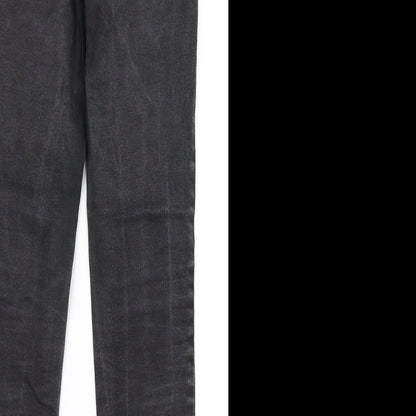 New Look Womens Black  Denim Jegging Jeans Size 8 L27 in