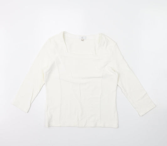 cc Womens Ivory   Basic Blouse Size S