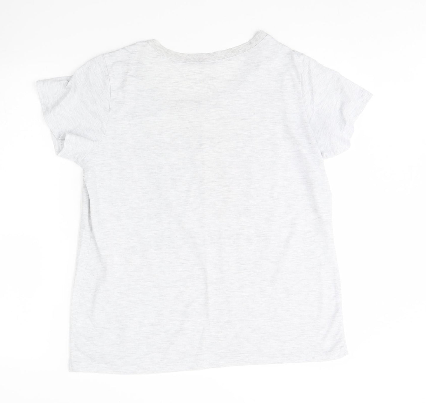 Preworn Womens Grey Solid  Cami Pyjama Top Size M  - All you need is love