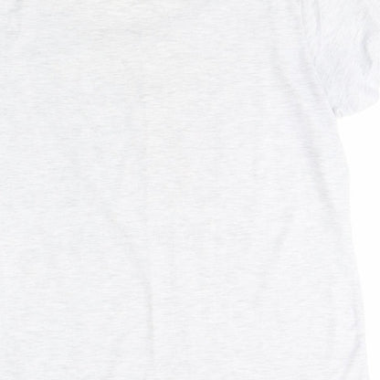 Preworn Womens Grey Solid  Cami Pyjama Top Size M  - All you need is love