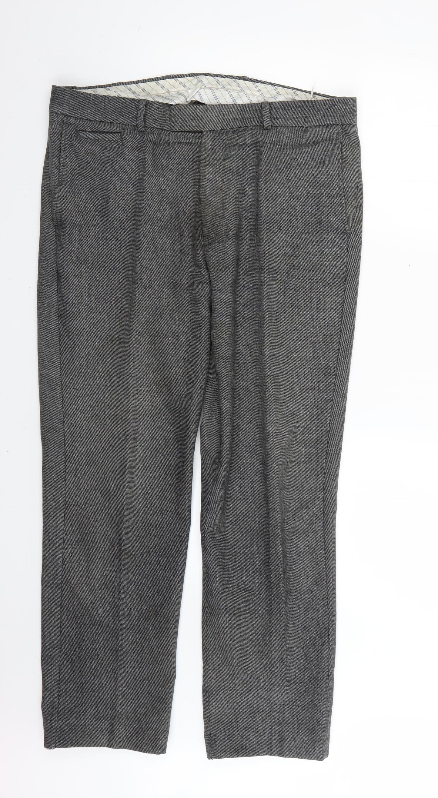 Hammond Mens Grey Argyle/Diamond  Trousers  Size 36 L28 in