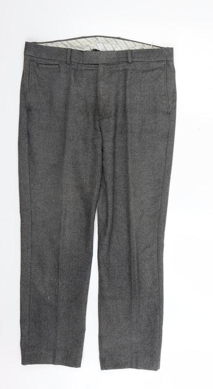 Hammond Mens Grey Argyle/Diamond  Trousers  Size 36 L28 in