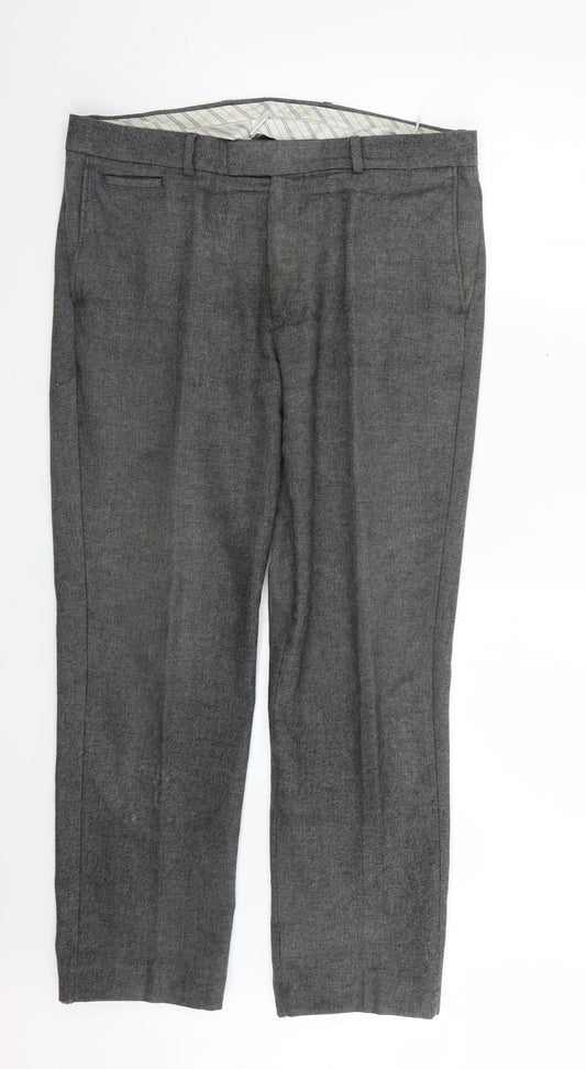 Hammond Mens Grey Argyle/Diamond  Trousers  Size 36 L28 in