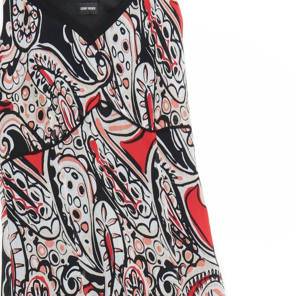 Gerry Weber Womens Multicoloured Geometric  Fit & Flare  Size 10