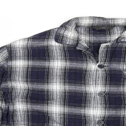 Mens UK Size M Marks and Spencer Blue  Button-Up Long Sleeve Casual Shirt