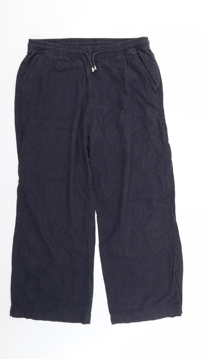 Womens UK Size 14 Very Regular Fit  Blue Trousers