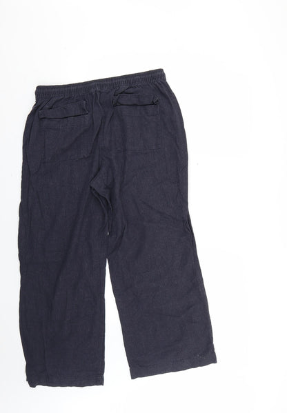 Womens UK Size 14 Very Regular Fit  Blue Trousers