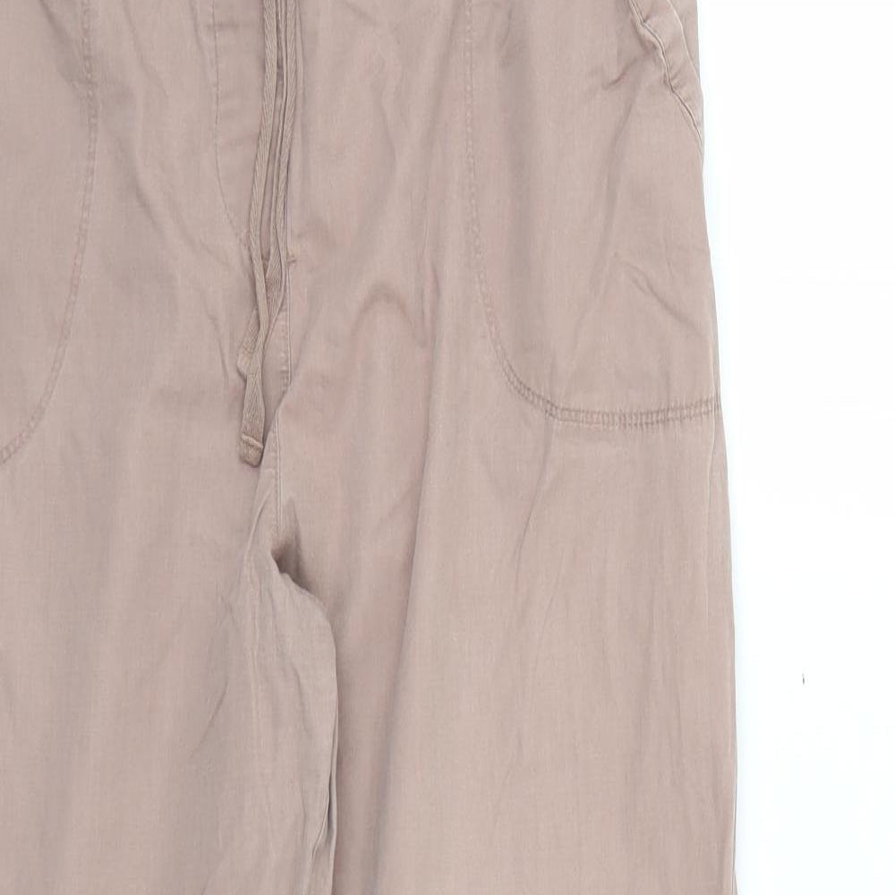 Womens UK Size 14 Marks and Spencer Regular Fit  Brown Trousers