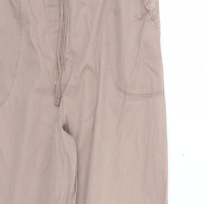 Womens UK Size 14 Marks and Spencer Regular Fit  Brown Trousers