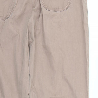Womens UK Size 14 Marks and Spencer Regular Fit  Brown Trousers