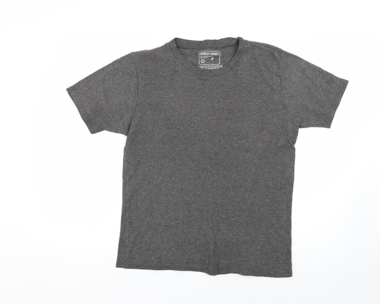 UrbanSpirit Womens Grey   Basic T-Shirt Size L