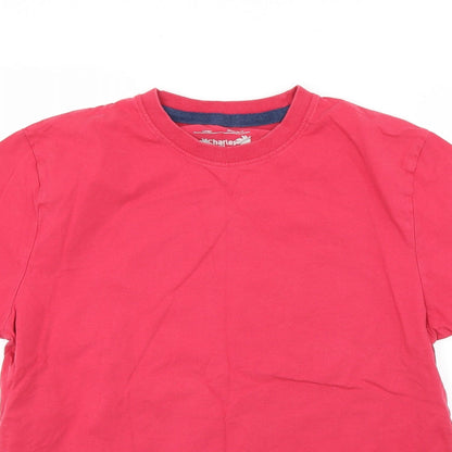 Charles Wilson Womens Red   Basic T-Shirt Size L
