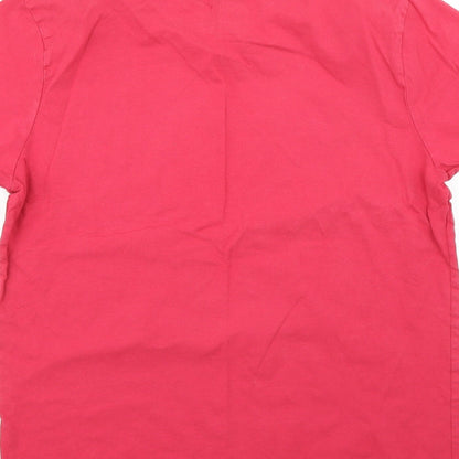 Charles Wilson Womens Red   Basic T-Shirt Size L