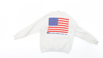 heavyweight Boys Grey   Pullover Jumper Size 12-13 Years