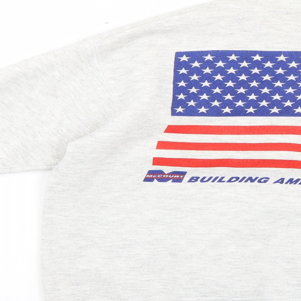 heavyweight Boys Grey   Pullover Jumper Size 12-13 Years