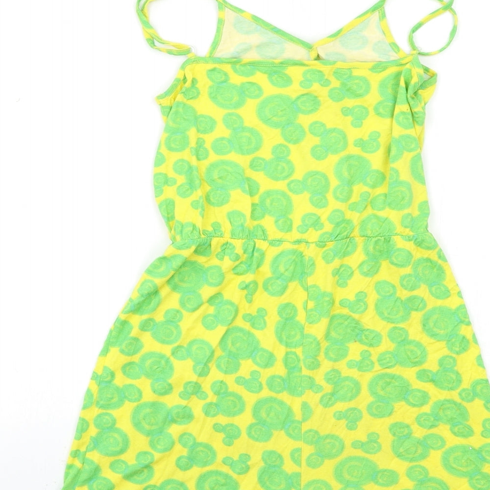 George Womens Green Geometric  Playsuit One-Piece Size 8