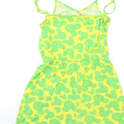 George Womens Green Geometric  Playsuit One-Piece Size 8