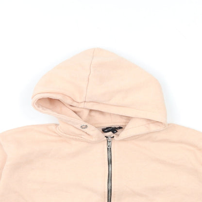 PRETTYLITTLETHING Womens Pink   Full Zip Hoodie Size M