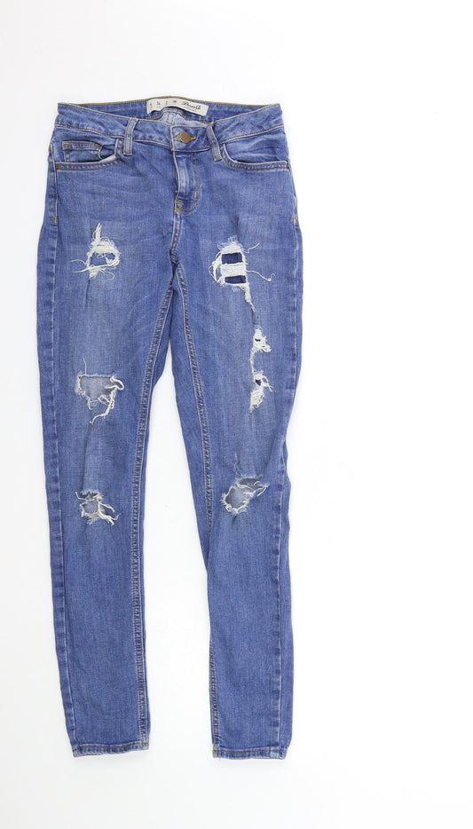 Denim & Co. Womens Blue  Denim Skinny Jeans Size 6 L28 in