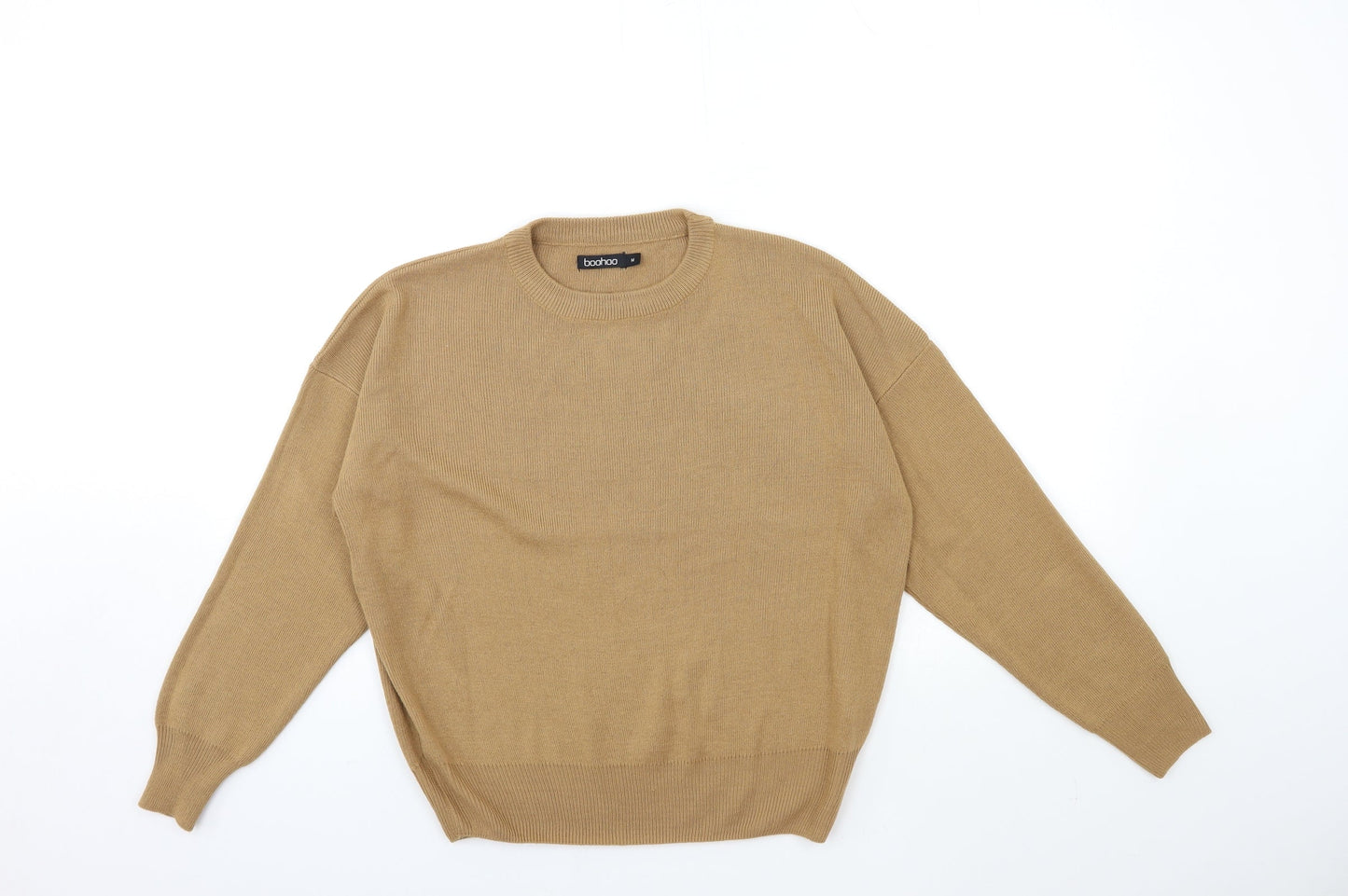 Boohoo Womens Brown  Knit Pullover Jumper Size M