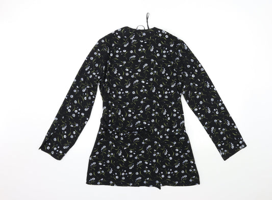 Womens UK Size XS H&M Black Cardigan Jumper