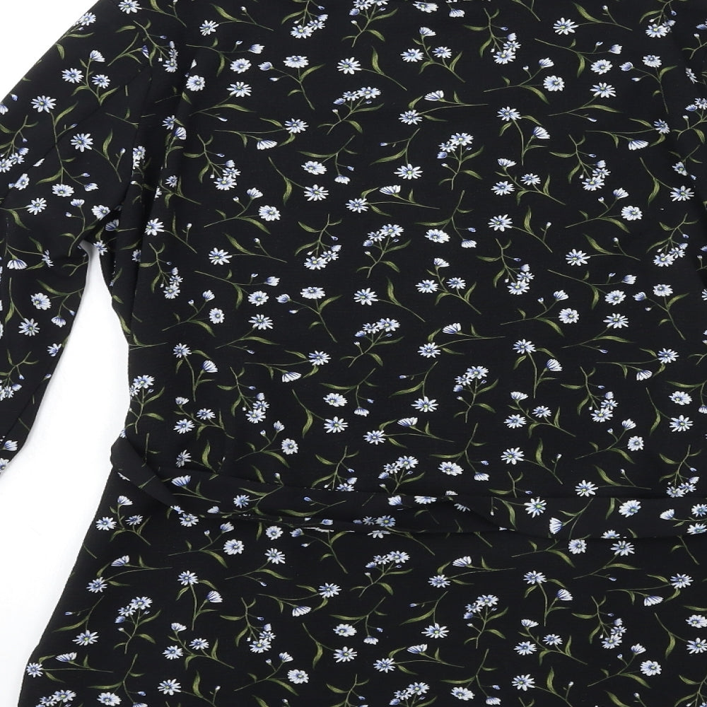 Womens UK Size XS H&M Black Cardigan Jumper