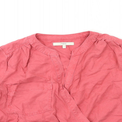 Womens UK Size 8 NEXT Red Basic Blouse
