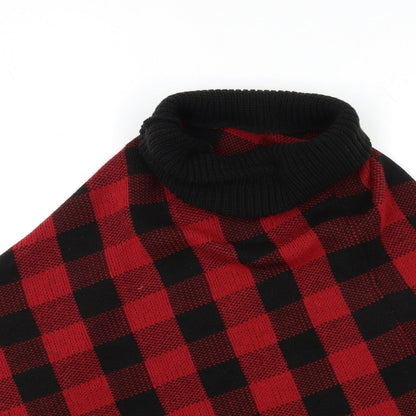 Womens UK Size One Size Preworn Red Pullover Jumper