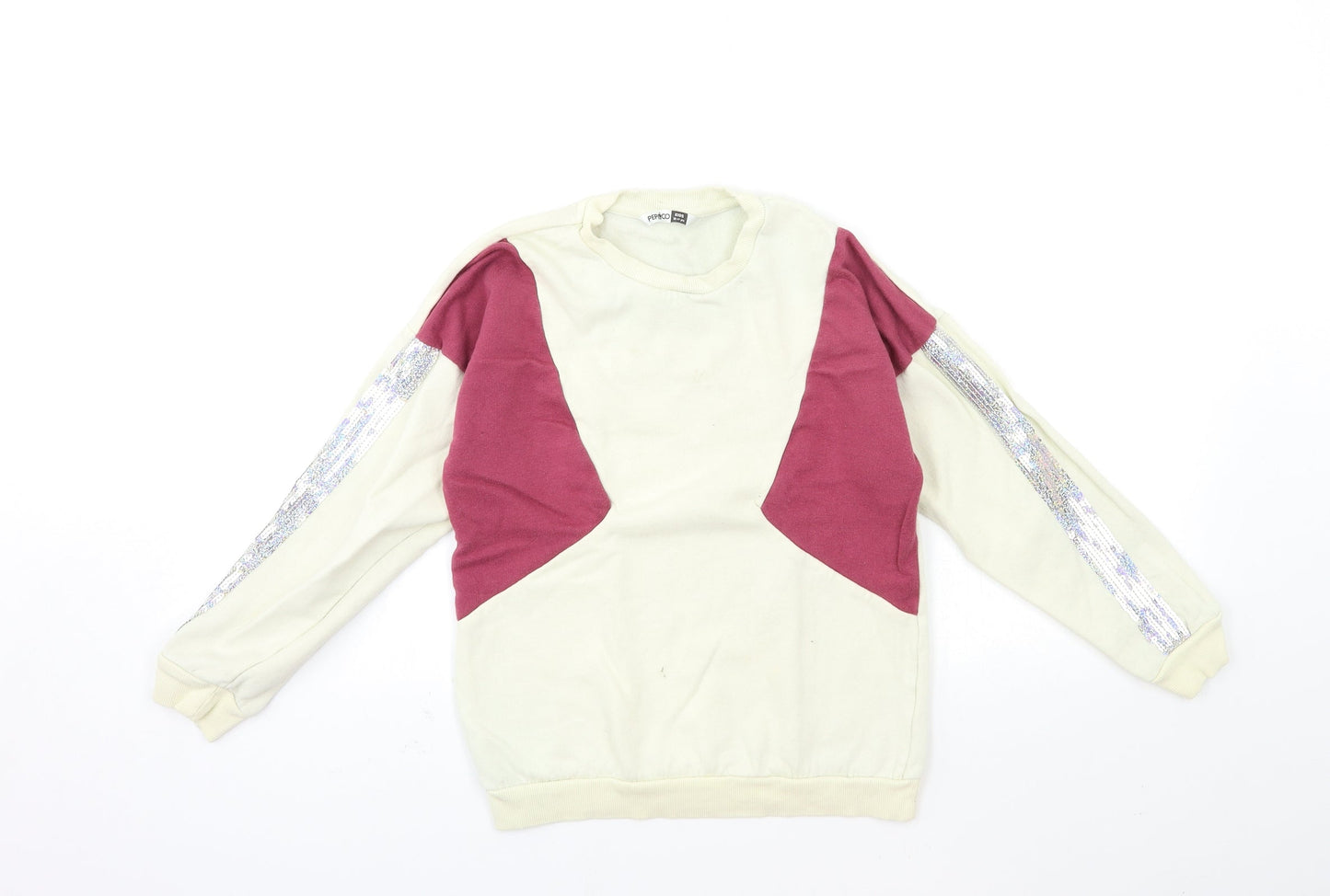 PEP&CO Girls Beige   Pullover Sweatshirt Size 10 Years