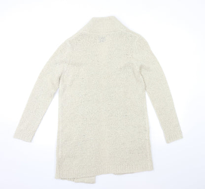Womens UK Size S Papaya Beige Cardigan Jumper