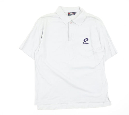 Lotto Mens Grey    Polo Size S