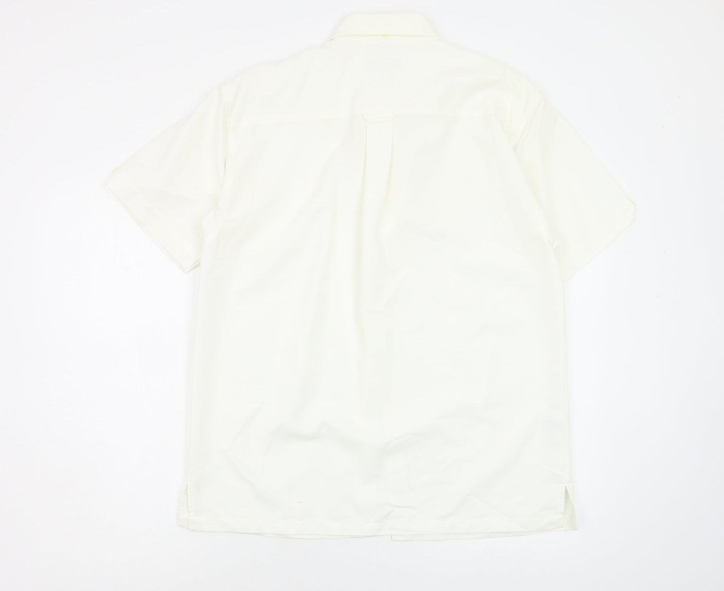 Mens UK Size S Lee Cooper White  Button-Up Short Sleeve Casual Shirt