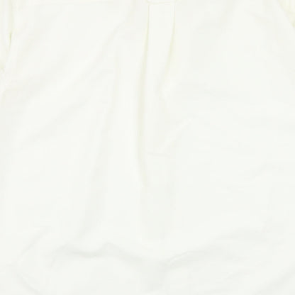 Mens UK Size S Lee Cooper White  Button-Up Short Sleeve Casual Shirt